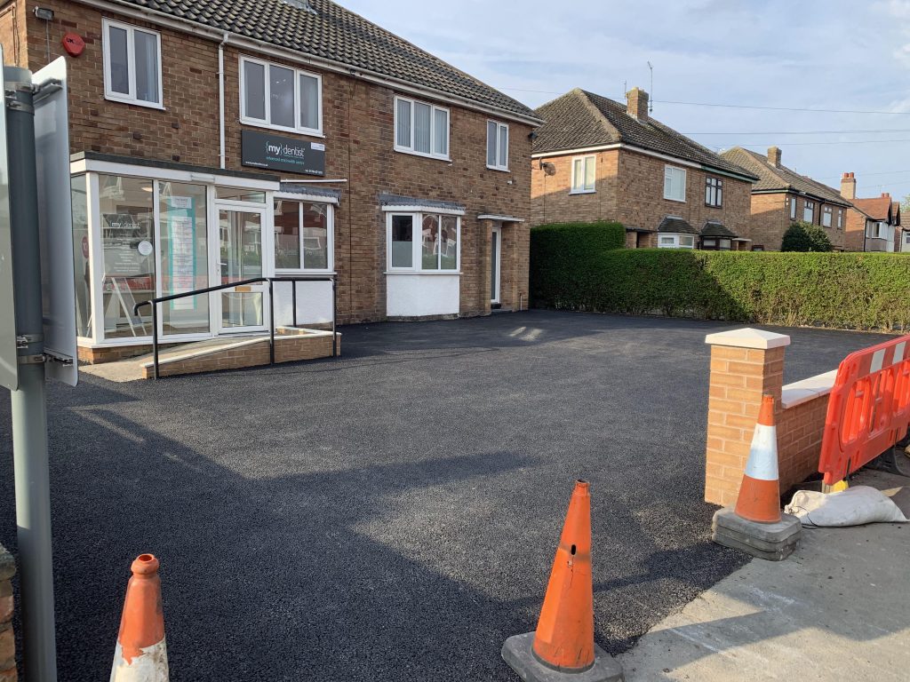 completed car park entrance my dentist formby