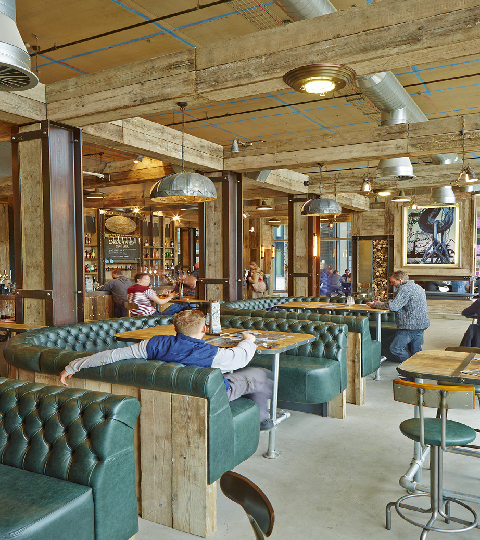 restaurant and bar fit out refurbishment Docklands pub