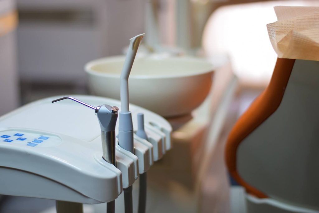 dental practice equipment in surgery