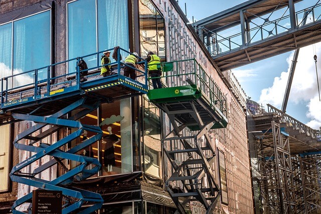 construction scaffold platform aerial lift