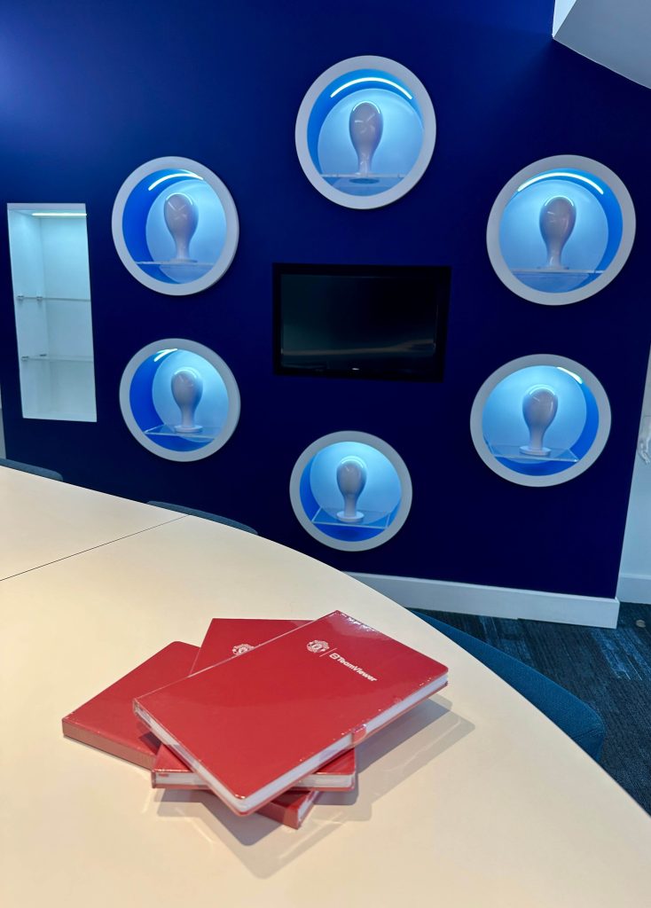 multi media wall Man Utd executive boxes